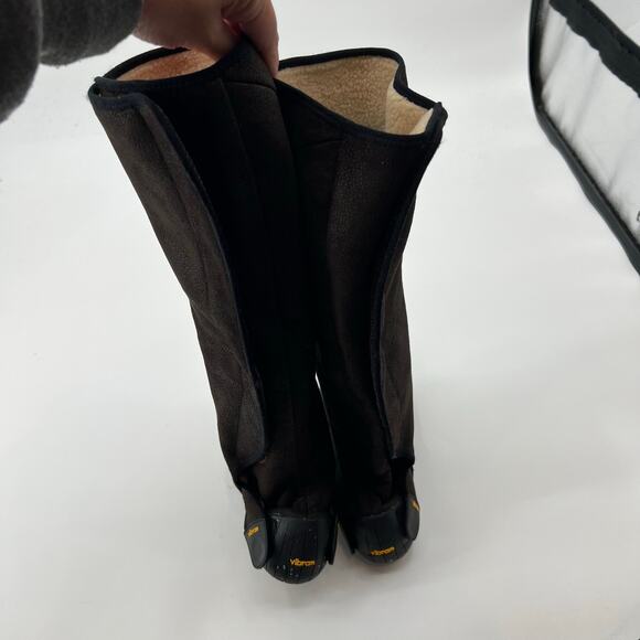 Vibram five fingers furoskiki shearling tall wrap boots sz large 42-43 US 10 11 - Picture 12 of 13
